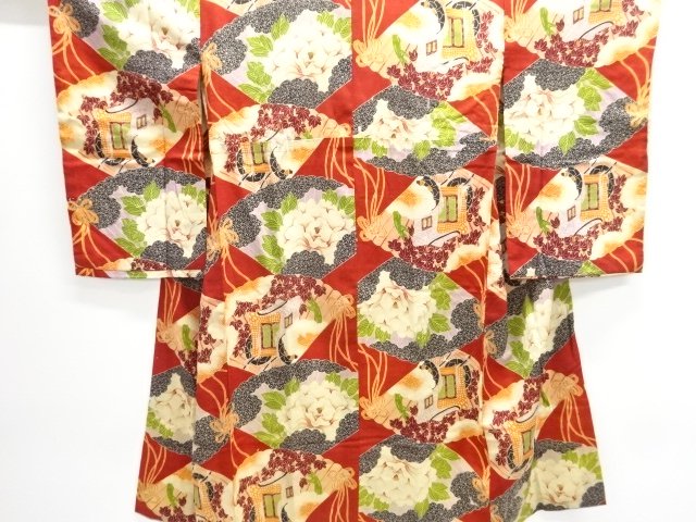 Japanese Kimono / Chirimen Kinsha Muslin